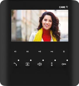 CAME (Old Part: 840CH-0230) PLX V Black Hands-free video intercom - soft-touch keys (X1)