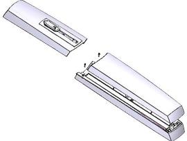 CAME (Old Part: 88001-0199) AXL External Casin RAL7024