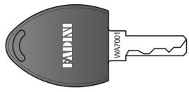 CAME (Old Part: F/378L) Custom Coded KEY for CHIS 37