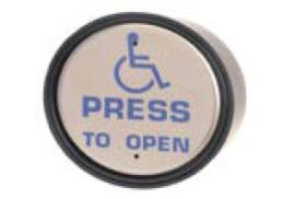 CAME (Old Part: MRRPP) 4 ? inch Round push pad ?Press to open? and Disabled logo