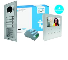 CAME (Old Part: MTMFKPLV4) MTM 4 Way Video with Keypad Flush Kit to PLX Handset