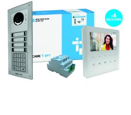 CAME (Old Part: MTMFKPLV6D) MTM 6 Way Video with Keypad Flush Kit to PLX Handset