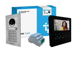 CAME (Old Part: MTMFKPLVB1) MTM 1 Way Video with Keypad Flush Kit to PLX Black Handset