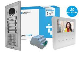 CAME (Old Part: MTMFKPLVIP10D) MTM 10 Way Video & Keypad Flush Kit - PLX IP Monitor