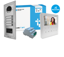 CAME (Old Part: MTMFPPLVIP4 WIFI) MTM 4 Way Video & Prox Flush Kit - PLX IP Monitor