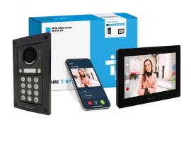 CAME (Old Part: MTMFVRKIP7B1) MTM VR 1 Way Video & Keypad Flush Kit - XTS IP 7 Black