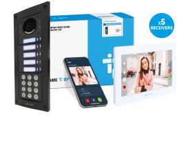 CAME (Old Part: MTMFVRKIP7W5) MTM VR 5 Way Video & Keypad Flush Kit - XTS IP 7 White