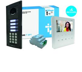 CAME (Old Part: MTMFVRKPLV4) MTM VR 4 Way Video with Keypad Flush Kit to PLX Handset