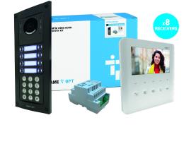 CAME (Old Part: MTMFVRKPLV8D) MTM VR 8 Way Video with Keypad Flush Kit to PLX Handset