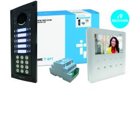 CAME (Old Part: MTMFVRKPLV9D) MTM VR 9 Way Video with Keypad Flush Kit to PLX Handset