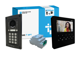 CAME (Old Part: MTMFVRKPLVB1) MTM VR 1 Way Video w/ Keypad Flush Kit to PLX Black Handset
