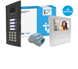 CAME (Old Part: MTMFVRKPLVIP4 WIFI) MTM VR 4 Way Video & Keypad Flush Kit - PLX IP Monitor
