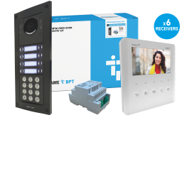 CAME (Old Part: MTMFVRKPLVIP6D WIFI) MTM VR 6 Way Video & Keypad Flush Kit - PLX IP Monitor