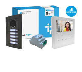 CAME (Old Part: MTMFVRPLVIP5) MTM VR 5 Way Video Flush Kit - PLX IP Monitor