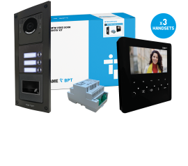 CAME (Old Part: MTMFVRPPLVB3) MTM VR 3 Way Video w/ Prox. Flush Kit to PLX Black Handset