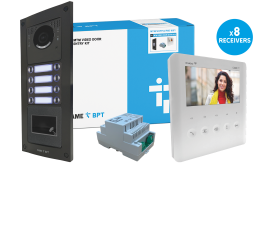CAME (Old Part: MTMFVRPPLVIP8D WIFI) MTM VR 8 Way Video & Prox Flush Kit - PLX IP Monitor