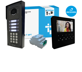 CAME (Old Part: MTMSVRKPLVB7D) MTM VR 7 Way Video w/ Keypd Surface Kit to PLX Black Handset