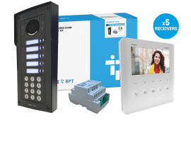 CAME (Old Part: MTMSVRKPLVIP5) MTM VR 5 Way Video & Keypad Surface Kit - PLX IP Monitor
