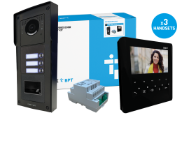 CAME (Old Part: MTMSVRPPLVB3) MTM VR 3 Way Video w/ Prox. Surface Kit to PLX Black Handset
