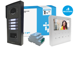 CAME (Old Part: MTMSVRPPLVIP8D WIFI) MTM VR 8 Way Video & Prox Surface Kit - PLX IP Monitor
