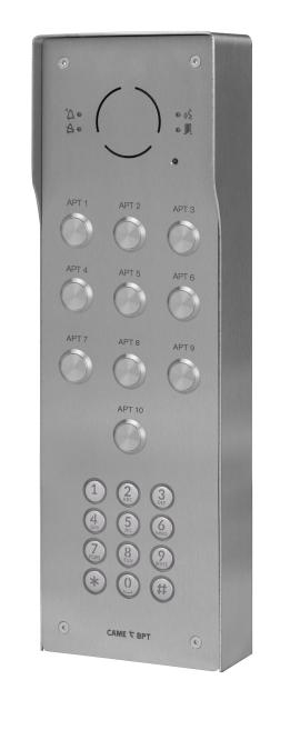 CAME (Old Part: VRMAK2) VRM 10 button Audio panel with keypad