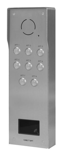 CAME (Old Part: VRMAP9) VRM 8 button Audio panel with prox housing