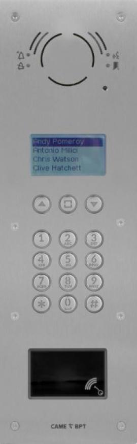 CAME (Old Part: VRMAPDYDIGI/T) VRM Audio digital panel with prox housing (with display)