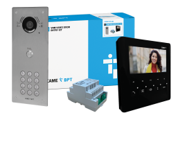 CAME (Old Part: VRMFKPLVB1) VRM 1 Way Video with Keypad Flush Kit to PLX Black Handset