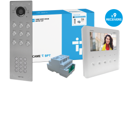 CAME (Old Part: VRMFKPLVIP9) VRM 9 Way Video & Keypad Flush Kit - PLX IP Monitor