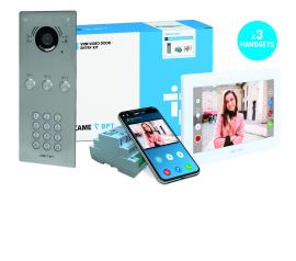 CAME (Old Part: VRMFKX7W3) VRM VR 3 Way Video with Keypad Flush Kit to XTS X1 White
