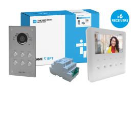 CAME (Old Part: VRMFPLVIP6) VRM 6 Way Video Flush Kit - PLX IP Monitor