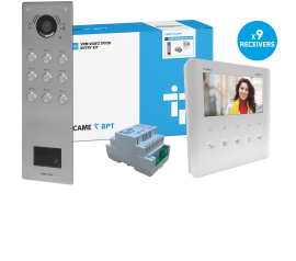 CAME (Old Part: VRMFPPLVIP9) VRM 9 Way Video & Prox Flush Kit - PLX IP Monitor