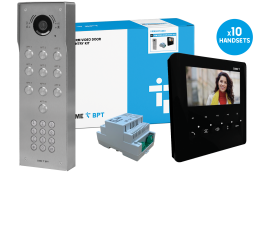 CAME (Old Part: VRMSKPLVB10) VRM 10 Way Video w/ Keypad Surface Kit to PLX Black Handset