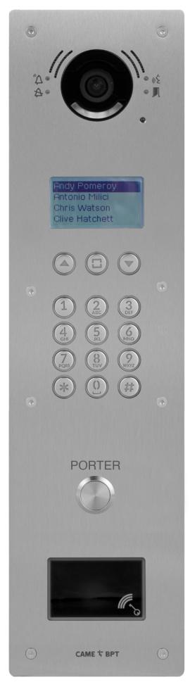 CAME (Old Part: VRMVPDYDIGI/T) VRM Size 5 video digital panel, prox & porter (with display)