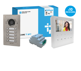 CAME (Old Part: VRWFPLVIP10D) VRW 10 Way Video Flush Kit - PLX IP Monitor