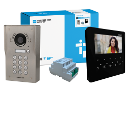 CAME (Old Part: VRWSKPLVB1) VRW 1 Way Video w/ Keypad Surface Kit to PLX Black Handset