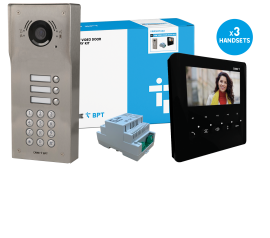 CAME (Old Part: VRWSKPLVB3) VRW 3 Way Video w/ Keypad Surface Kit to PLX Black Handset