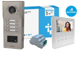 CAME (Old Part: VRWSPPLVIP8D WIFI) VRW 8 Way Video & Prox Surface Kit - PLX IP Monitor