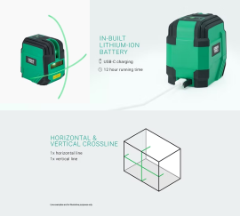 CLX-PG21, Crossline Horizontal & Vertical Crossline (Built in RC Battery )
