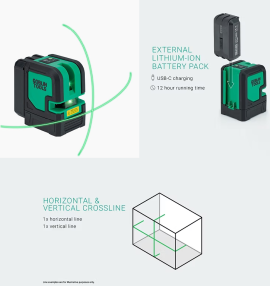 CLX-PG22, Crossline Horizontal & Vertical Crossline (RC Battery )