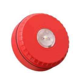 Cooper (CAB482CS)  Addressable Ceiling VAD (Red Plastic, Red Flash, Shallow Base)