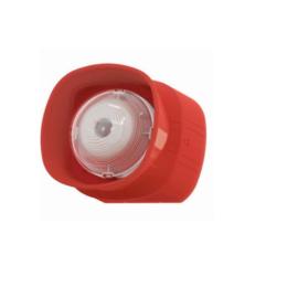 Cooper (CASB393)  Addressable Wall Sounder VAD (Red Plastic, White Flash, Open Class)