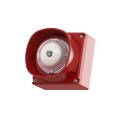 Cooper (CASB393WP)  Addressable Wall Sounder VAD (Red Plastic, White Flash, Weatherproof, Open Class)