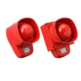 Cooper (CASB483)  Addressable Wall Sounder VAD (Red Plastic, Red Flash)
