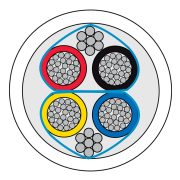 CQR (CAB4/WH/300/TP) 4C WH Twisted Pairs Copr Pl 300m Reel gallery thumbnail
