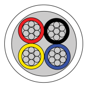 CQR (CAB4/WH/500M) 4C WH Type 2 Tin Strand Copr Pl 500m Reel gallery thumbnail