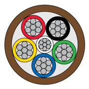 CQR (CAB6/BR/100M) 6C BR Type 2 Tin Strand Copr UK 100m Reel gallery thumbnail