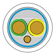 CQR (CABS2HF/WH/SO/100) 2 Core Solid HF Cable 100m Reel gallery thumbnail