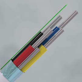 CQR (CABS4HF/WH/500) 4C Scr WH Type 1 HF TinStrandCop UK 500mReel