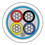 CQR (CABS4HF/WH/500) 4C Scr WH Type 1 HF TinStrandCop UK 500mReel gallery thumbnail